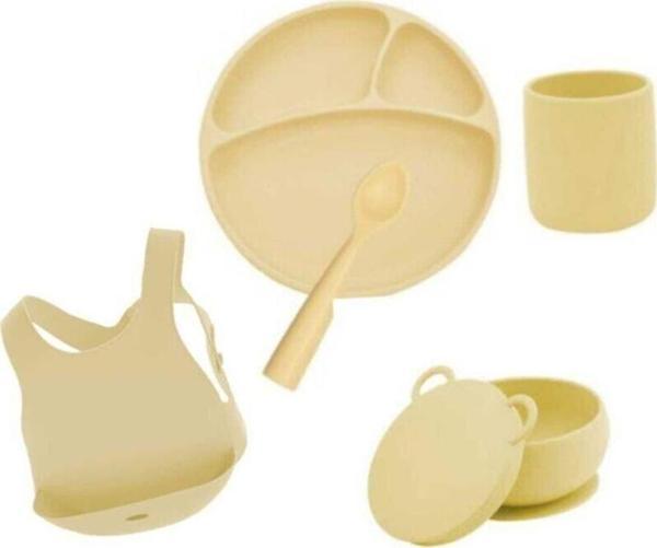 Oioi Sarı Beslenme Aksesuarları  Silikon Set 5 Parça - Image 1