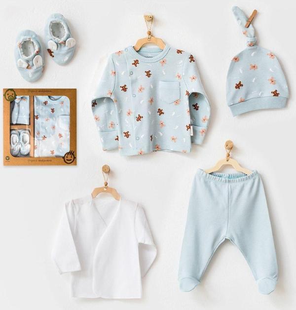 Andywawa Bebek Hastane Çıkışı 5 Pcs Newborn Set Gıngers - Image 1