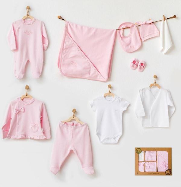Andywawa Bebek Hastane Çıkışı 10 Pcs Newborn Set Natura Wawa - Image 1