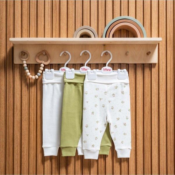 Tiffany Baby Green Plant Theme 3'Lü Patiksiz Pantolon 48006 - Image 1