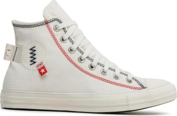 Converse CTAS Unisex Sneaker Ayakkabı Beyaz / Kırmızı - Image 1