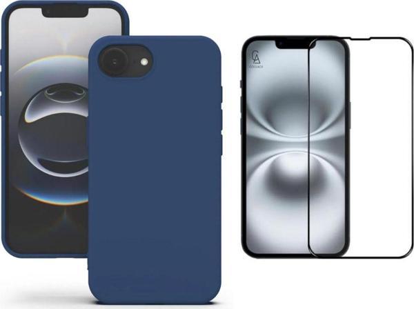 Coolacs Apple İphone 16E Uyumlu İçi Kadife Lansman Kılıf Ve 5D Tam Kaplayan Cam Ekran Koruyucu - Image 1