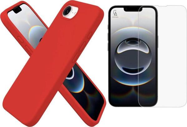 Coolacs Apple İphone 16E Uyumlu İçi Kadife Lansman Kılıf Ve Temperli Cam Ekran Koruyucu - Image 1