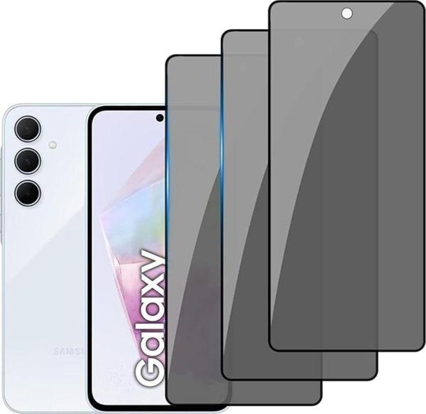 Coolacs Samsung Galaxy A36 Uyumlu Privacy Hayalet Gizli Tam Kaplayan Ekran Koruyucu 3 Adet - Image 1