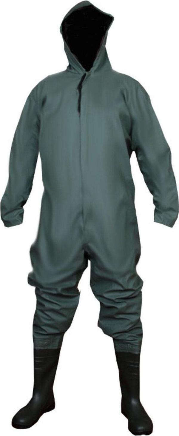Go Out Su Geçirmez Pvc Çizmeli Boy Tulum Su İşleri - Balıkçı - Avcılık- Yıkama %100 Su Geçirmez - Image 1