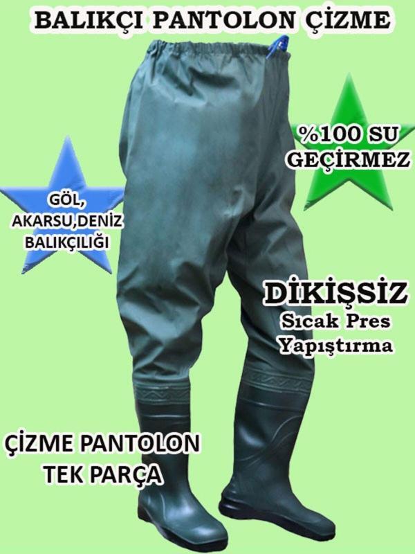 Go Out Balıkçı Çizme, %100 Su Geçirmez Çizmeli Pantolon, 55 Mikron Dikişsiz Avcı Balıkçı Pantalon - Image 1