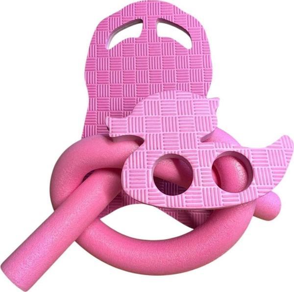 Affectione Yüzme Tahtası 3 Lü Set Pembe Tahta Çift Yönlü Açık Ve Koyu Pembe Makarna Pembe Ördek Kilit Pembe - Image 1