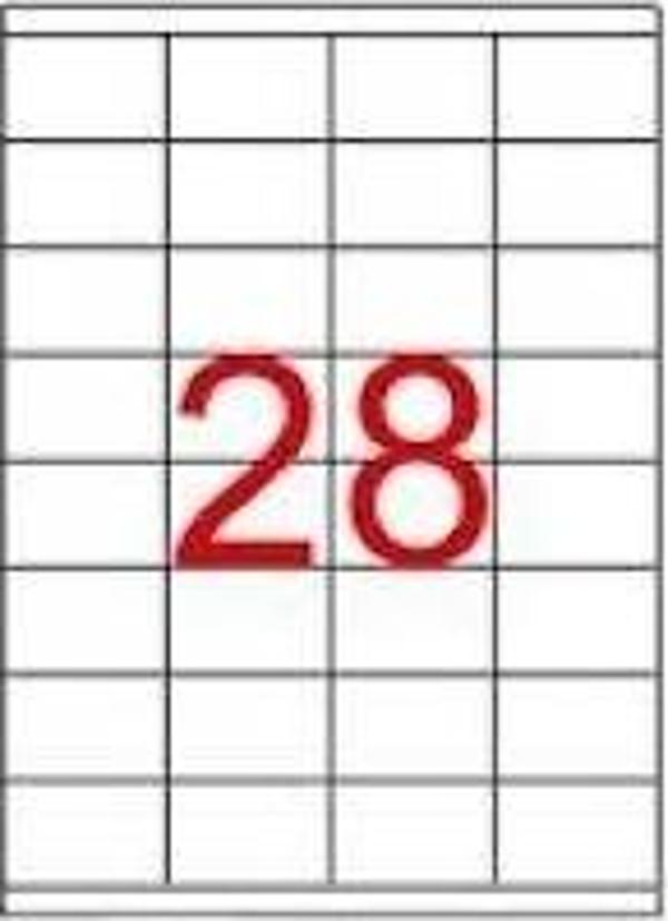 Ekstrafix A4 Lazer Etiket 5,25cmX4,1cm 100 sayfa 2800 etiket - Image 1