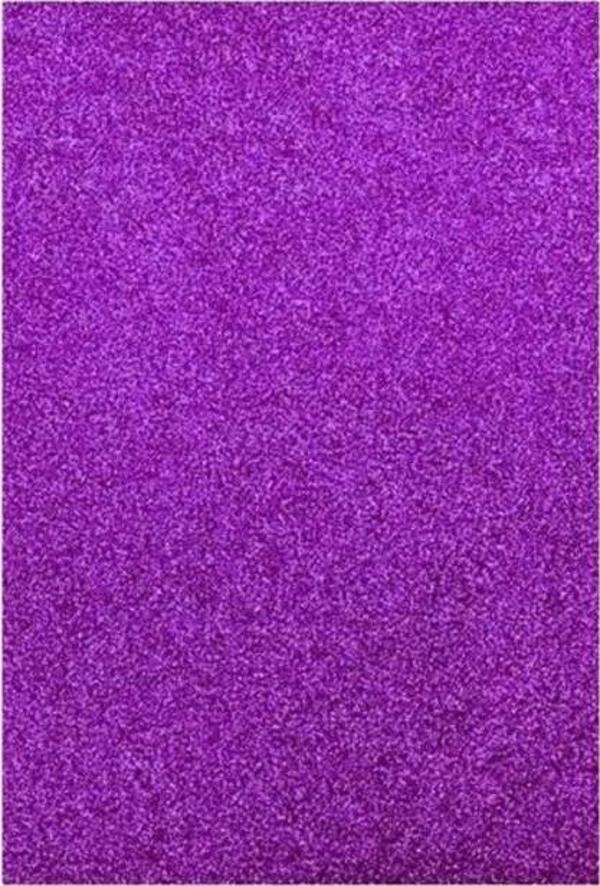 Simli Fon Kartonu 50X70 Mor Rulo Şeklinde - 4 adet - Image 1
