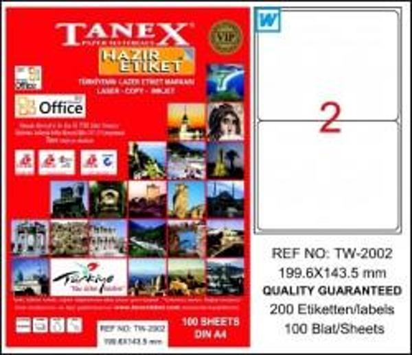 Tanex Etiket 199,6X143,5 A4 100 sayfa - Image 1