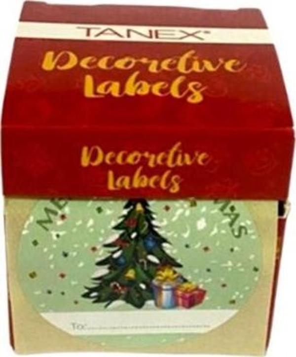 Tanex Noel Hediye Kutu Etiketi 24Lü Cgs-809 - 3 adet - Image 1
