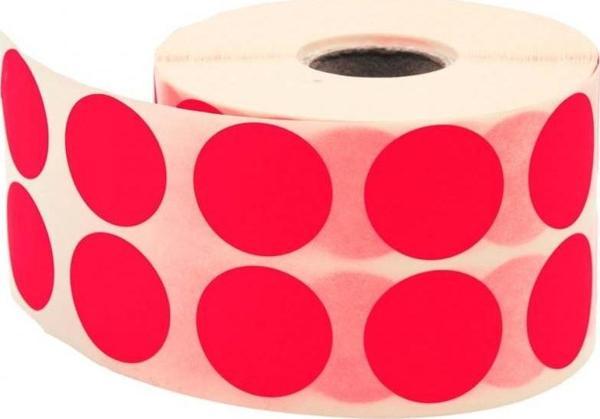 Tanex Nokta Etiket 25 Mm Kırmızı - Image 1