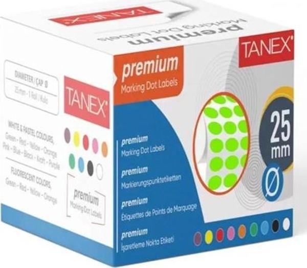 Tanex Nokta Etiket 25Mm 2500Li Yeşil - Image 1