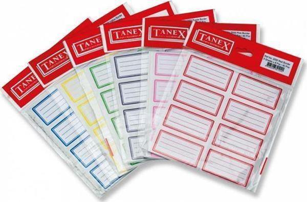 Tanex Okul Etiketi 5Li - 6 paket - Image 1