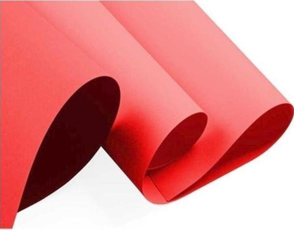 Fon Kartonu 50X70 Kırmızı 160 gr Rulo Şeklinde - 10 adet - Image 1
