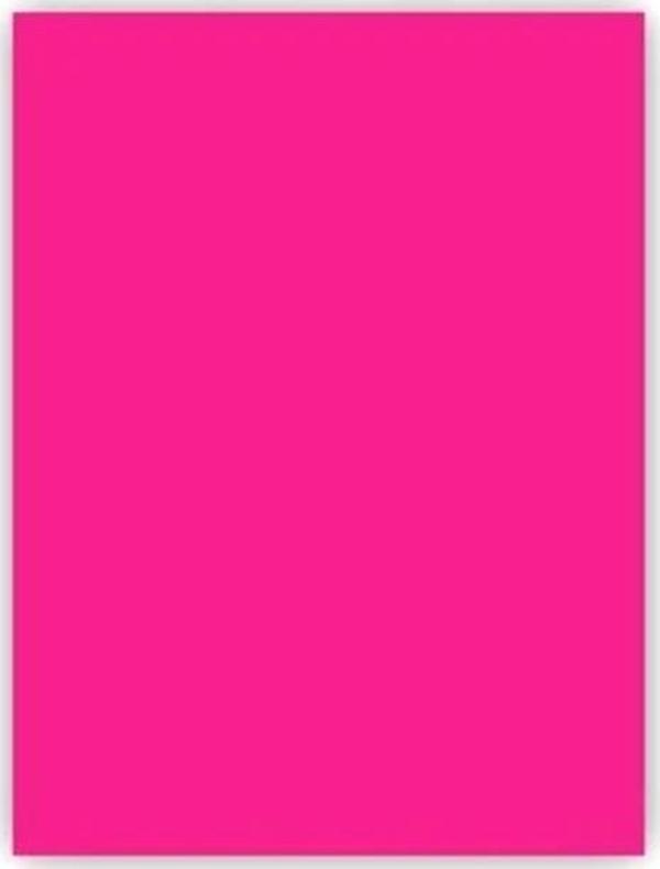Fosforlu Fon Kartonu 50X70 Pembe Rulo Şeklinde - 6 adet - Image 1