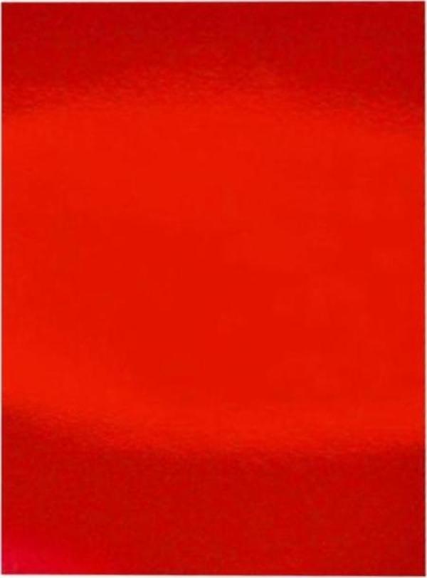 Metalik Fon Kartonu 50X70 Kırmızı Rulo Şeklinde - 6 adet - Image 1