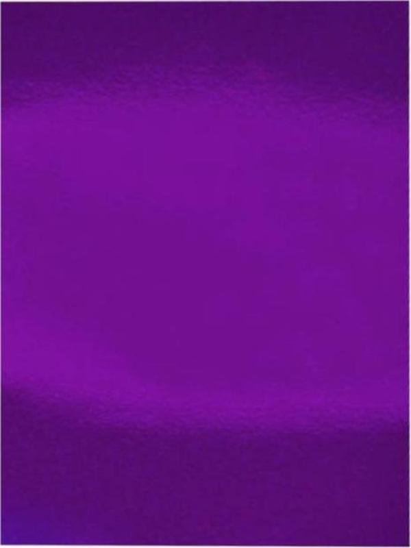 Metalik Fon Kartonu 50X70 Mor Rulo Şeklinde - 6 adet - Image 1