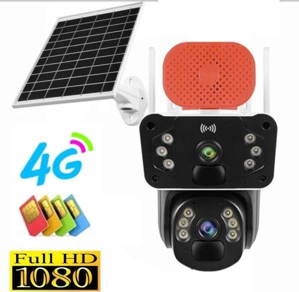 Urfakent 4G Solar Kamera Çift Kameralı Sim Kart Destekli Sirenli Güvenlik Kamerası - Image 1