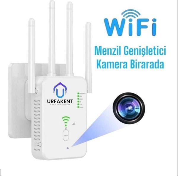 Urfakent Wifi Menzil Genişletici + Hd Video Kamera | Çift Bant, Güçlü Sinyal, Mobil Uyumlu - Image 1