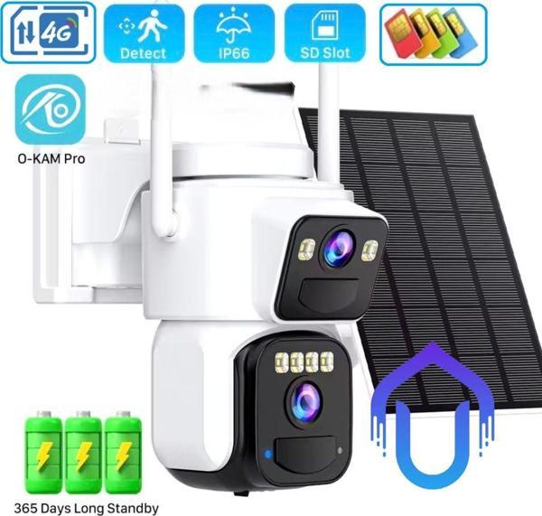 Urfakent Çift Kameralı 4G Solar Kamera Yeni Şık Kasa O-Kam Pro Türkçe Program - Image 1