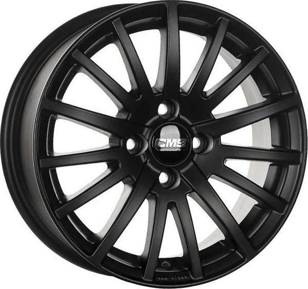 CMS-465-13 6.5x15" -5x100 ET38 67.2 Complete Matt Black Jant (4 Adet) - Image 1