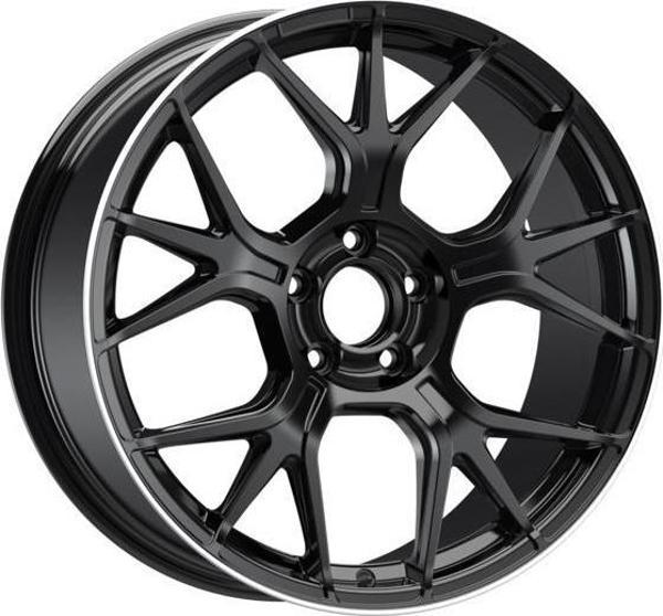 EMR-S1046-02 8.5x19" -5x112 ET38 66.6 Black Lip Diamond Jant (4 Adet) - Image 1