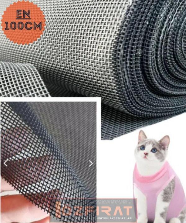 Özfırat Pvc Yapı Anti Polen Kedi/Sineklik Yırtılmaz Pet Tülü En: 100Cm Boy: 100Cm - Image 1