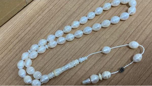 Urfakent Naim Şain Usta İşi 9X11 Mm Okyanus İncisi El Yapımı Tespih - Image 1