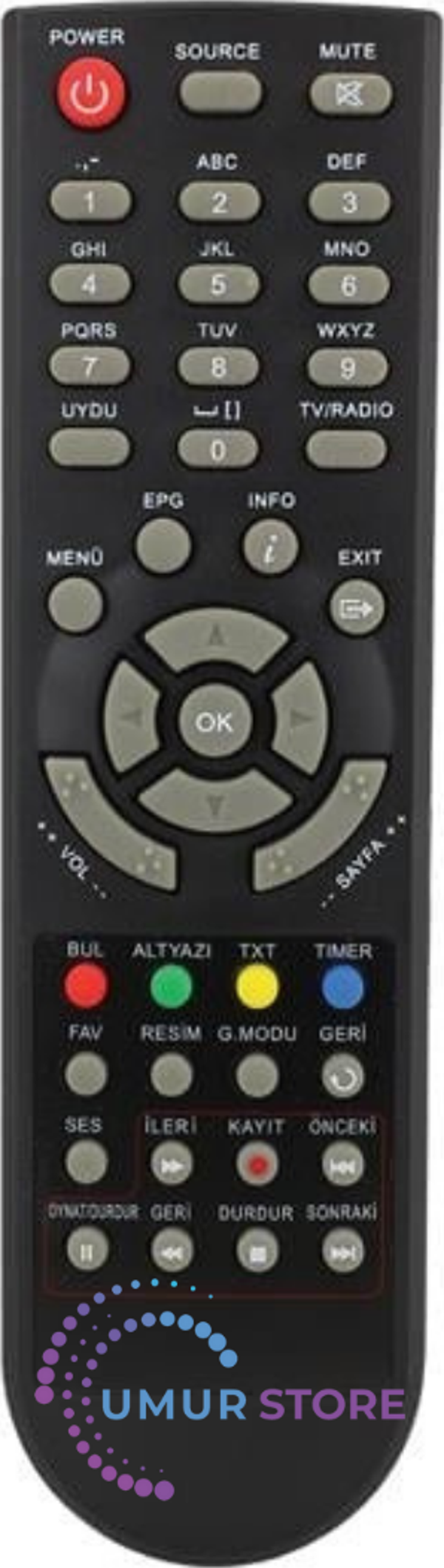 Hiremco Zapper HD Mini HD Uydu Alıcı Kumandası - Image 1