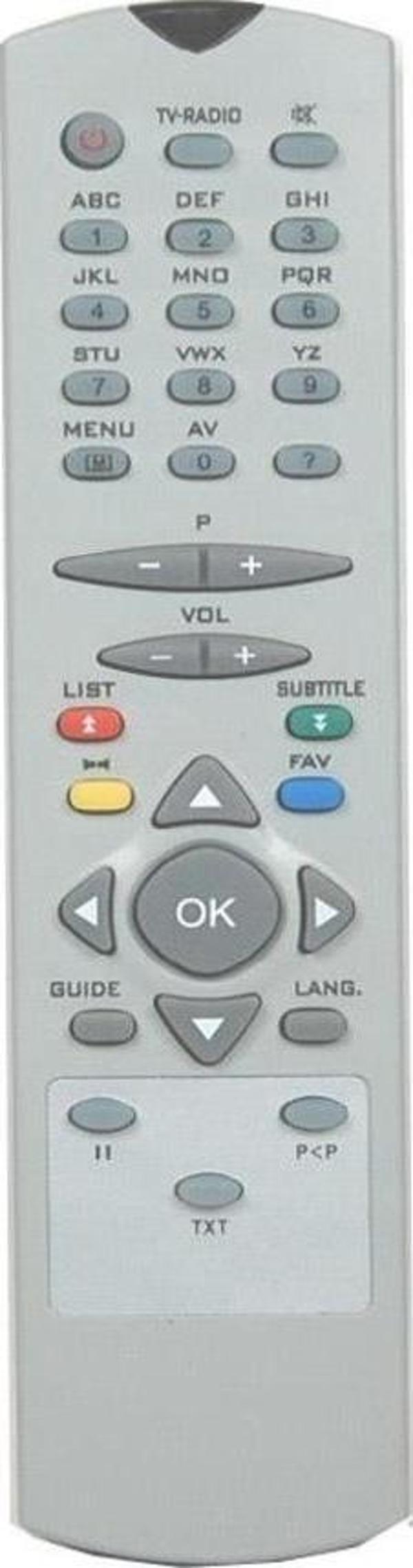 Vestel Uyumlu Dcr Regal Büyük Kalıp Teletexli Uydu Kumandası 805 - Image 1