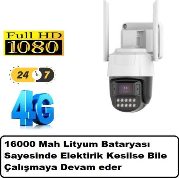 Urfakent Şarjlı Ve Elektrikli 4G Sim Kartlı Güvenlik Kamerası P6Slite Yazılım(Hafıza Kartı Dahildir) - Image 1