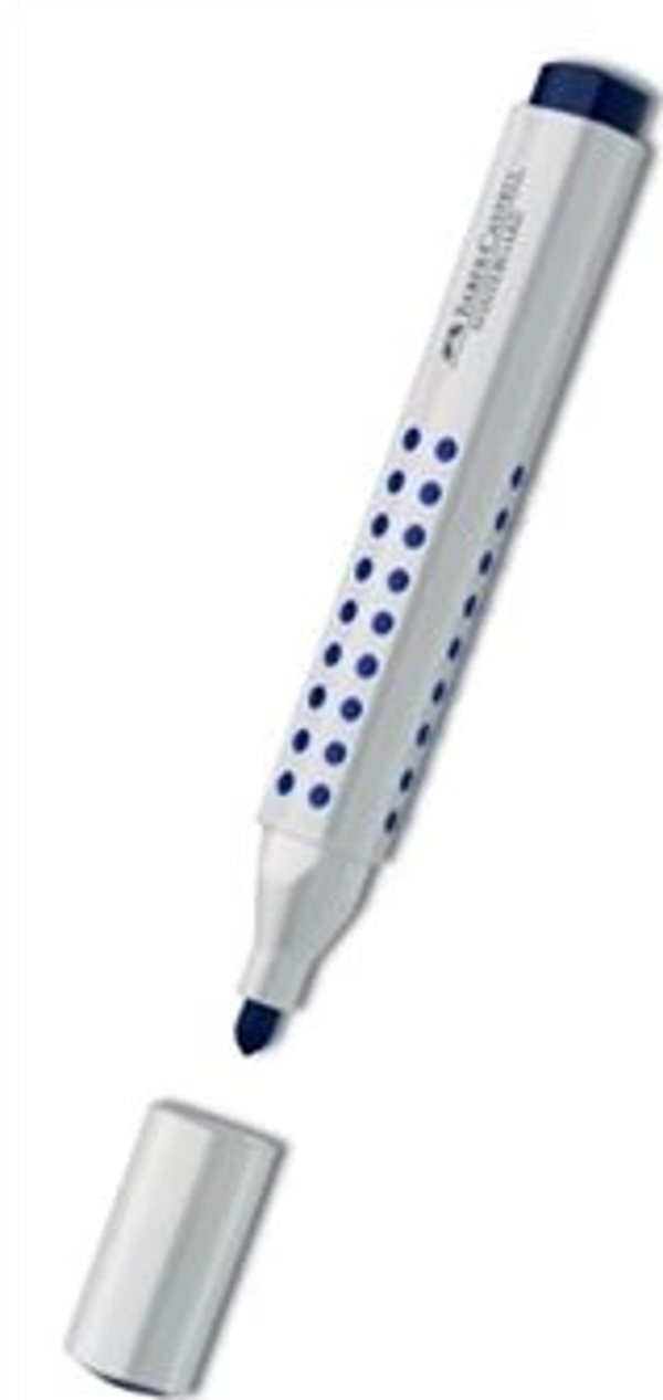 FABER-CASTELL GRİP BEYAZ TAHTA KALEMİ YUVARLAK UÇ MAVİ (501583) - Image 1