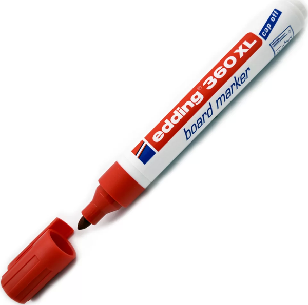 Edding 360XL Board Marker Yazı Tahtası Kalemi Kırmızı - Image 1