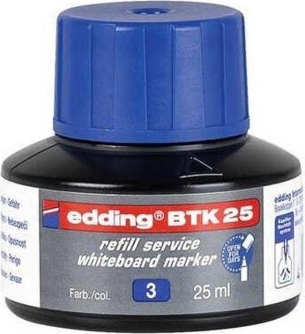 Edding BTK 25 Tahta Kalem Mürekkebi 25 ml Mavi - Image 1
