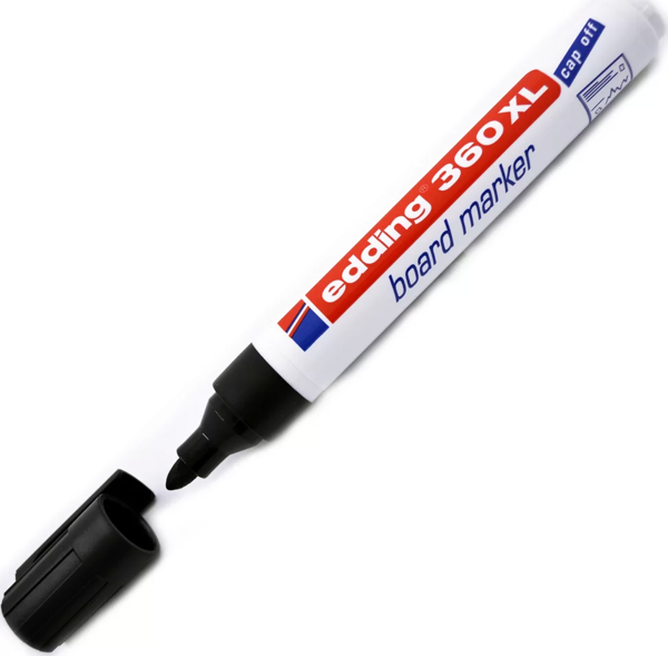 Edding 360XL Board Marker Yazı Tahtası Kalemi Siyah - Image 1