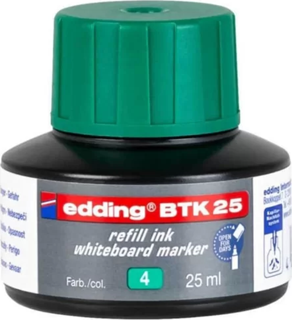 EDDİNG BTK 25 TAHTA KALEM MÜREKKEBİ YEŞİL 25ml - Image 1