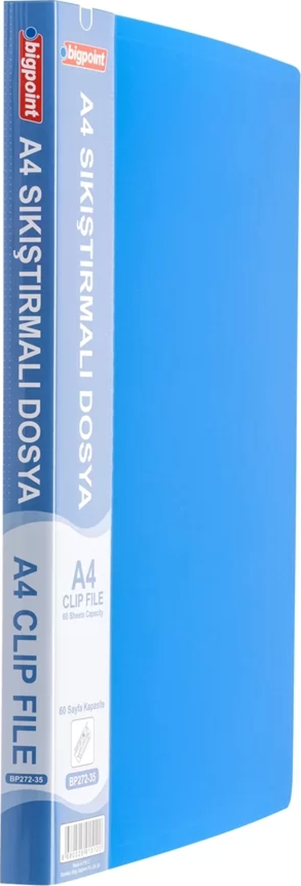 Bigpoint Sıkıştırmalı Dosya A4 Mat Mavi - Image 1