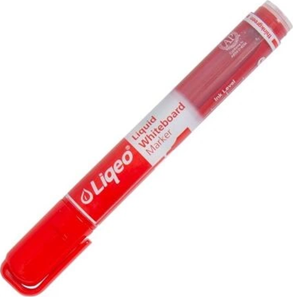LİQEO W-2127 800metre BEYAZ TAHTA KALEMİ YUVARLAK UÇ KIRMIZI - Image 1
