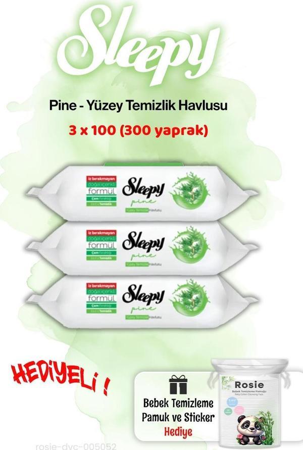 Sleepy 3 Paket Pine Çam Ferahlığı Islak Havlusu ve ROSIE - Image 1