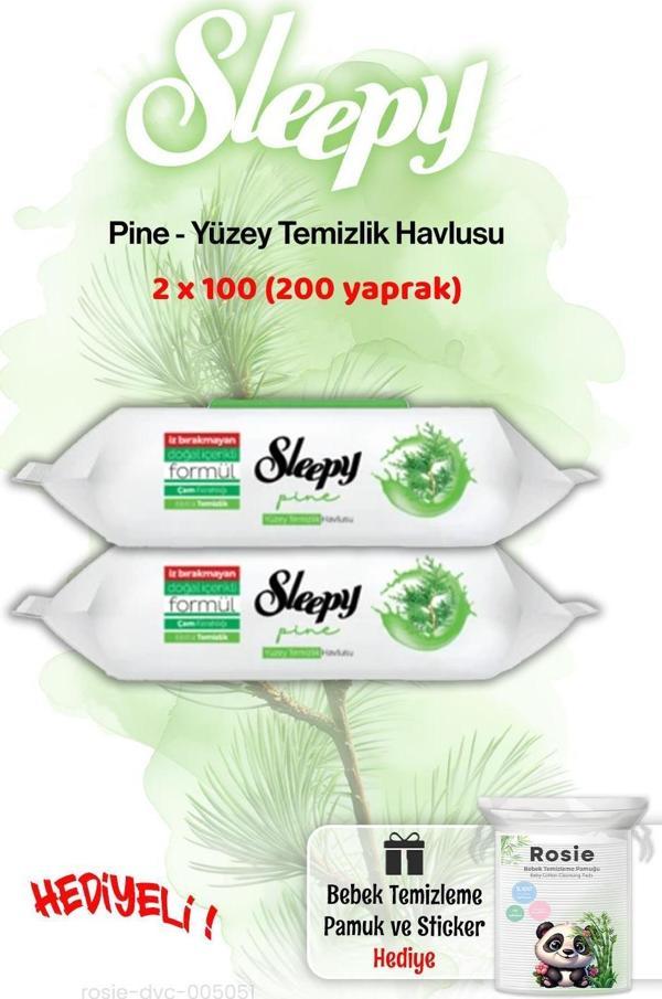Sleepy Pine Çam Ferahlığı Islak Havlusu 2'li ve ROSIE - Image 1