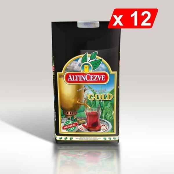 Gold Siyah Dökme Çay 1 KG x 12 Adet - Image 1