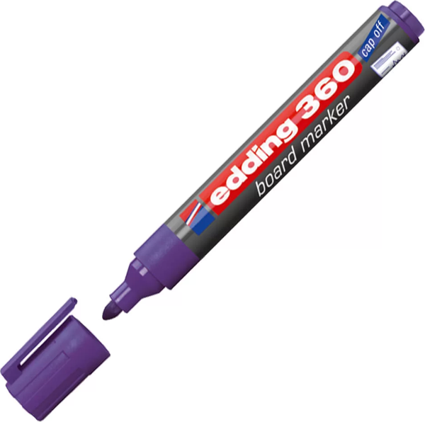 Edding Beyaz Tahta Kalemi Mor E-360 - Image 1
