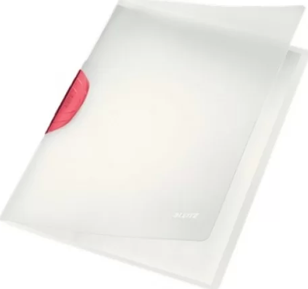Leitz 4174 ColorClip Magic Kırmızı Yandan Sıkıştırmalı Dosya - Image 1