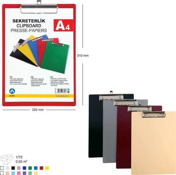 ARK 760 KAPAKSIZ SEKRETERLİK A4 SARI - Image 1