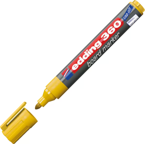 Edding Beyaz Tahta Kalemi Sarı E-360 - Image 1