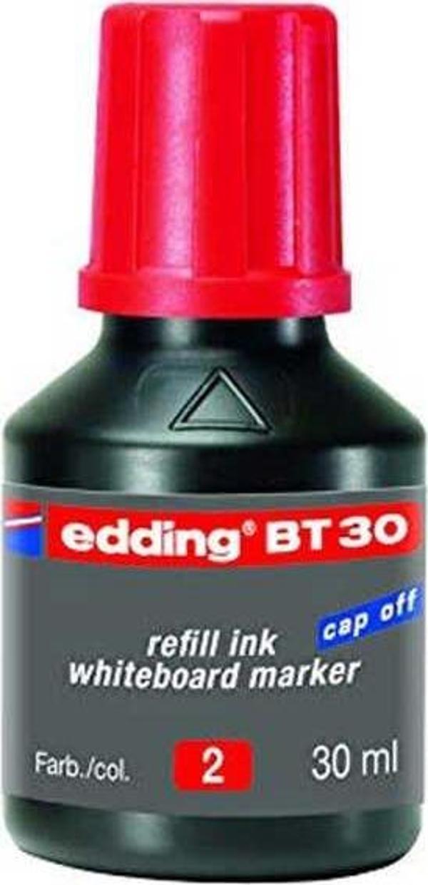Edding E-Bt30 Beyaz Tahta Kalemi Yedek Mürekkep 30 ml Kırmızı - Image 1