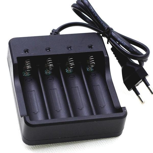 Hedyex 18650 Pil Şarj Aleti 4Lü Lithium Fener Pilleri İçin Şarj Cihazı - Image 1