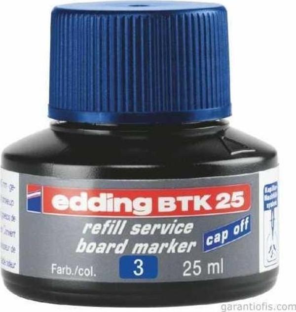 Edding BTK 25 Mavi Tahta Kalemi Yedek Mürekkebi - Image 1