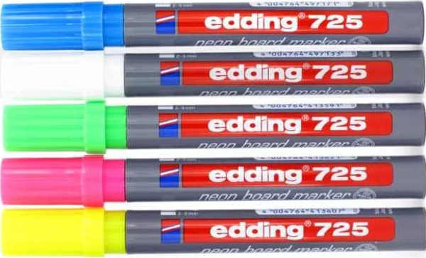 Edding 725 Neon Beyaz Tahta Kalemi - Image 1